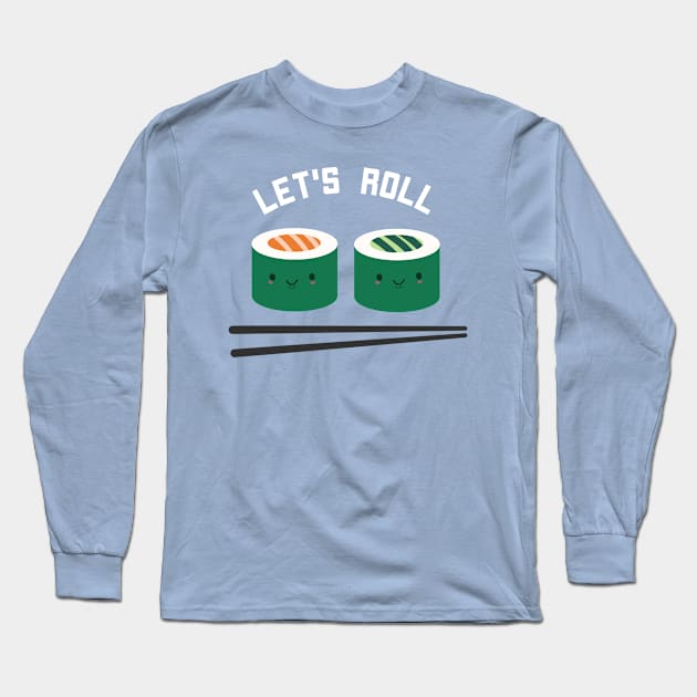 Cool Sushi T-Shirt Long Sleeve T-Shirt by happinessinatee